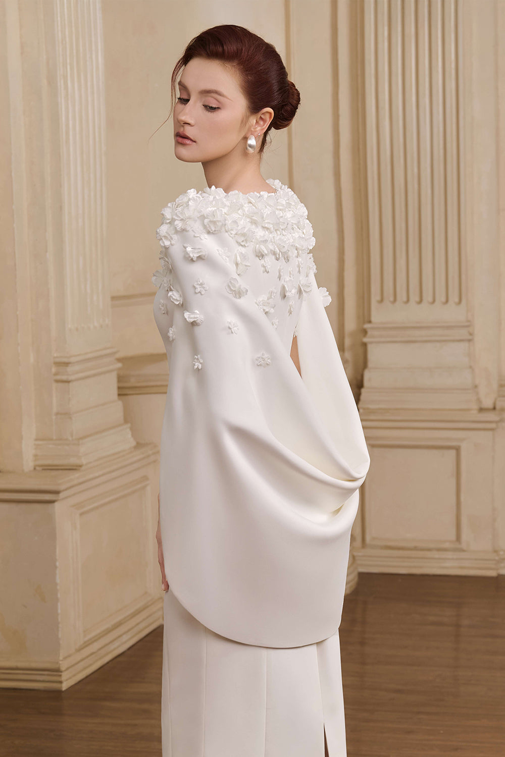 Lily Cape Sleeve Maxi Dress