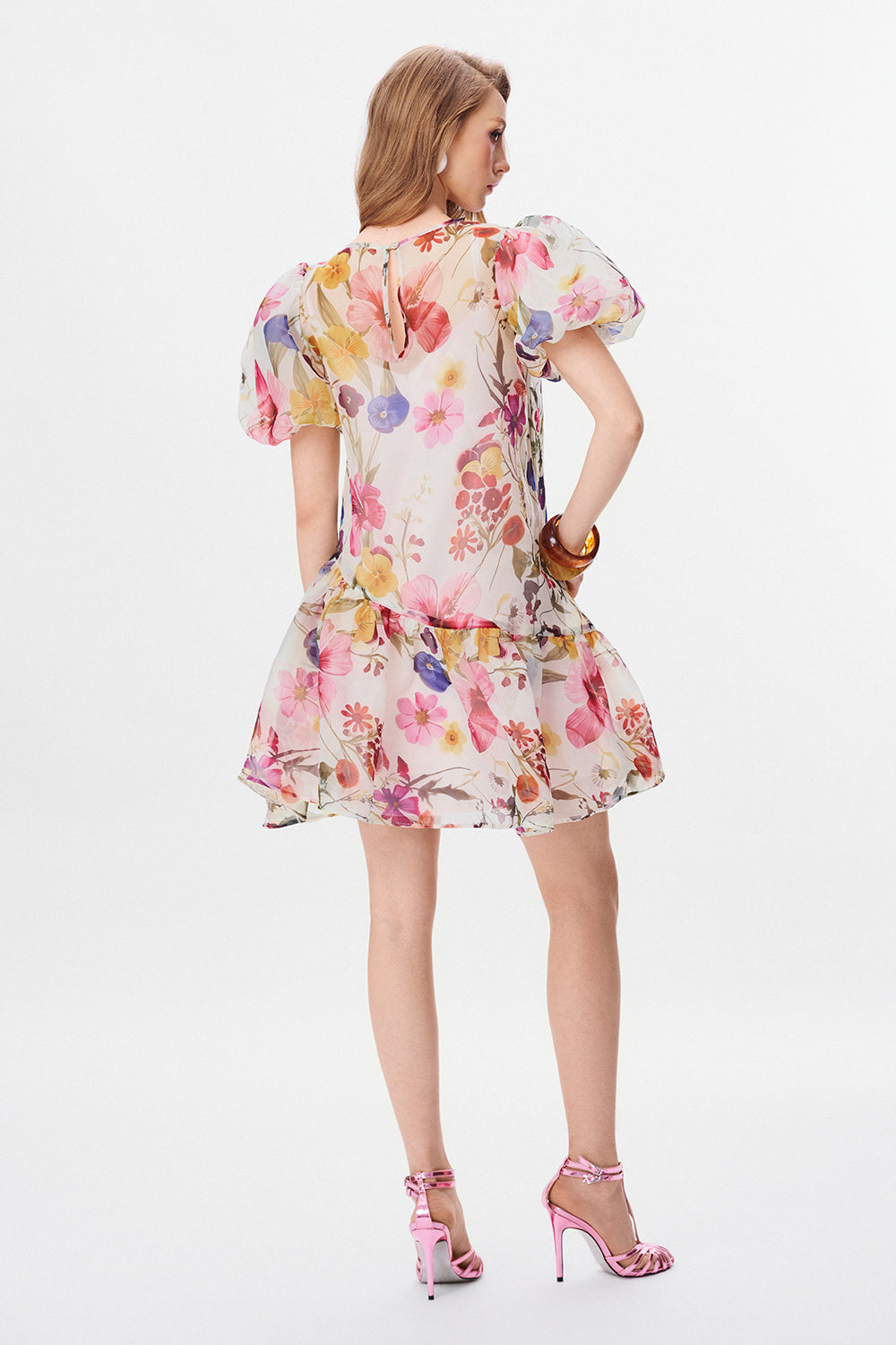 Avélune Puff Sleeve Mini Dress