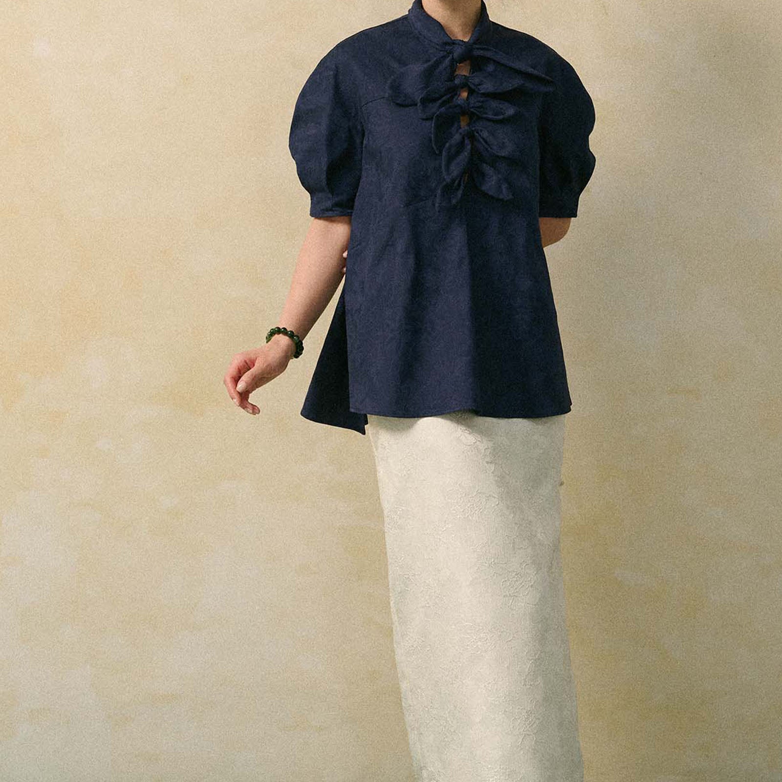 Lam Kieu Ribbon Top