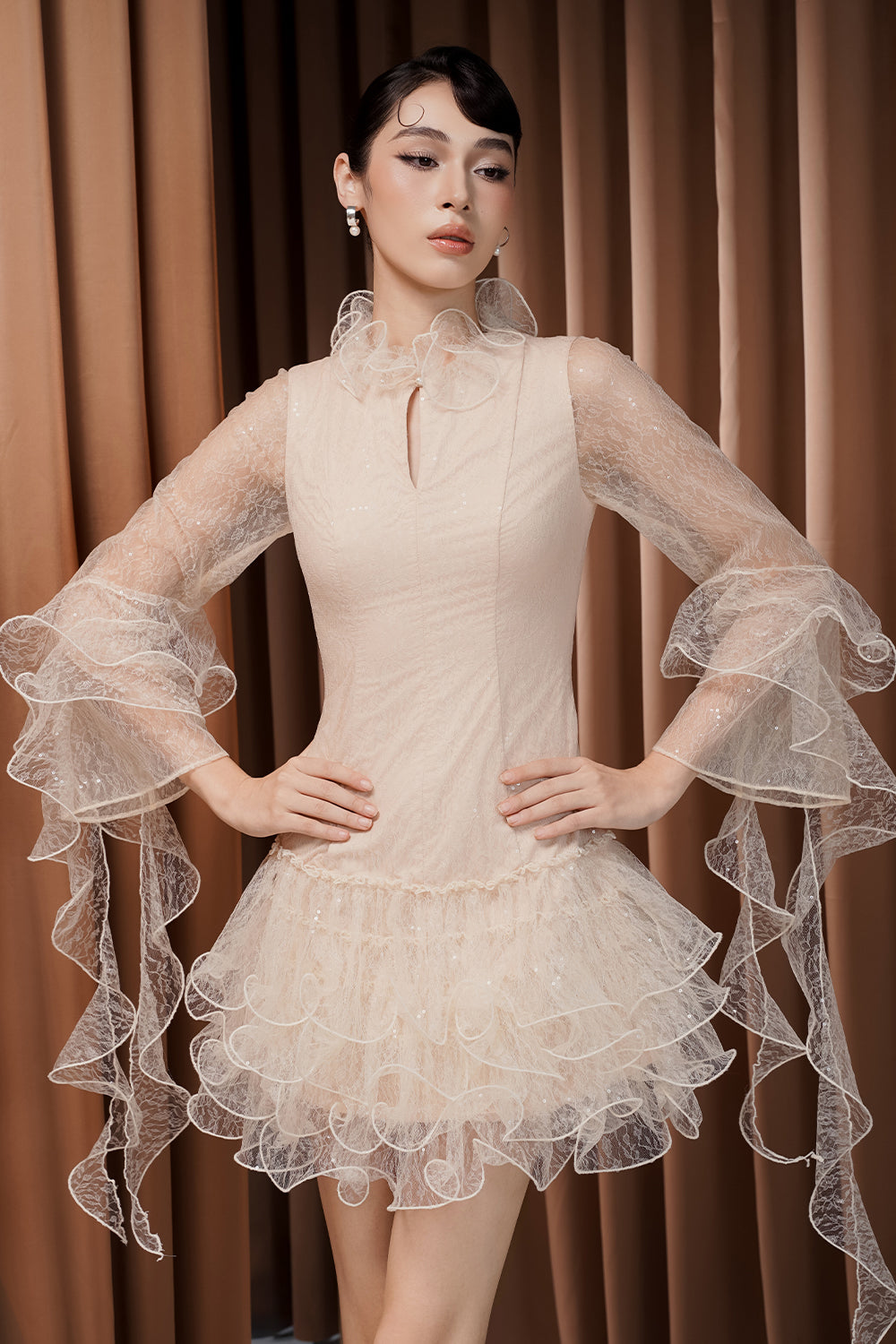 Elwen Ruffle Mini Dress