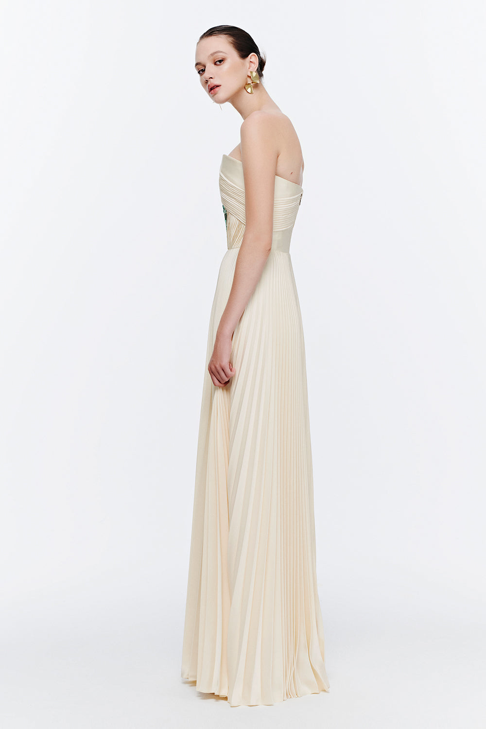 Celeste Straight Across Bead Maxi Dress