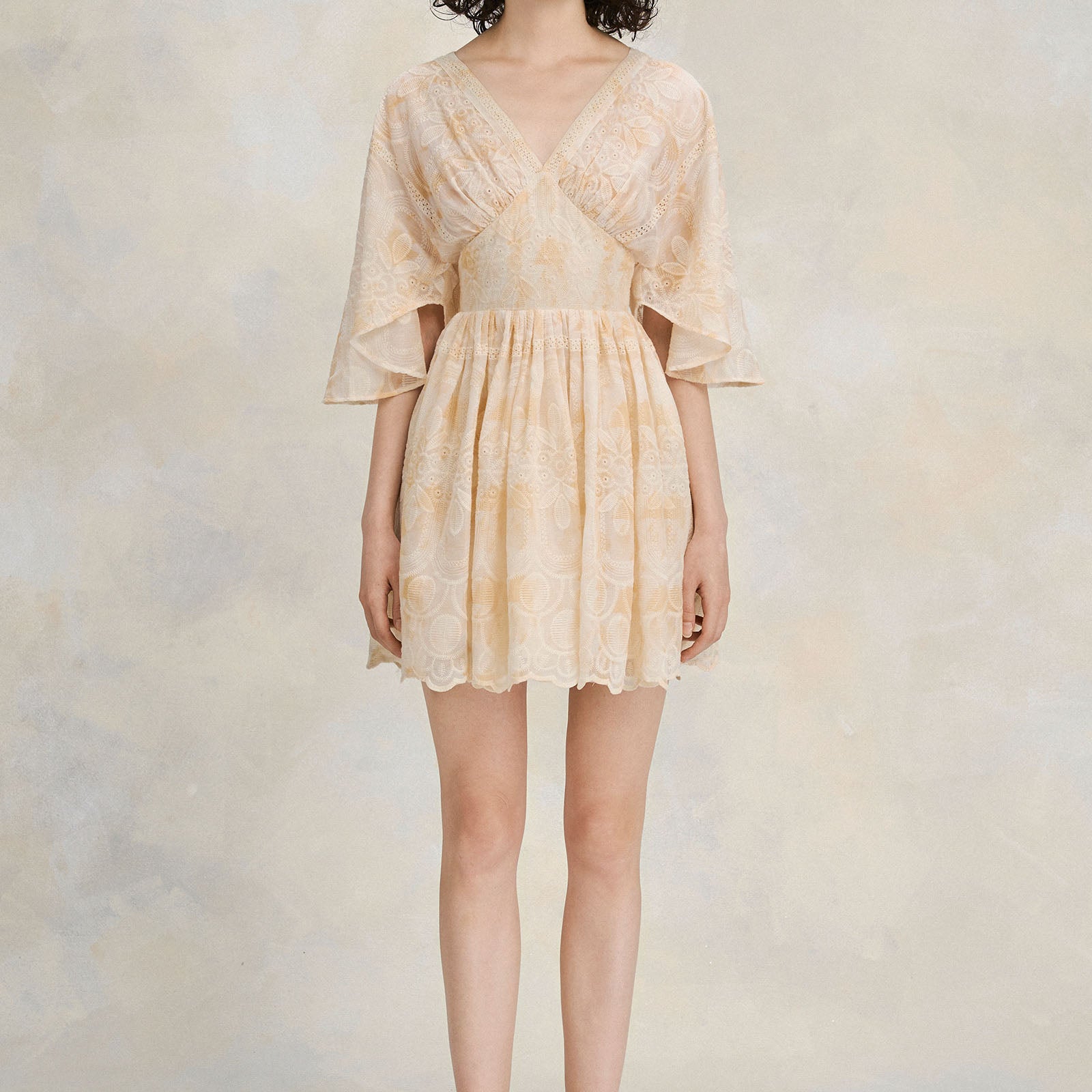 Aria Butterfly Sleeve Mini Dress