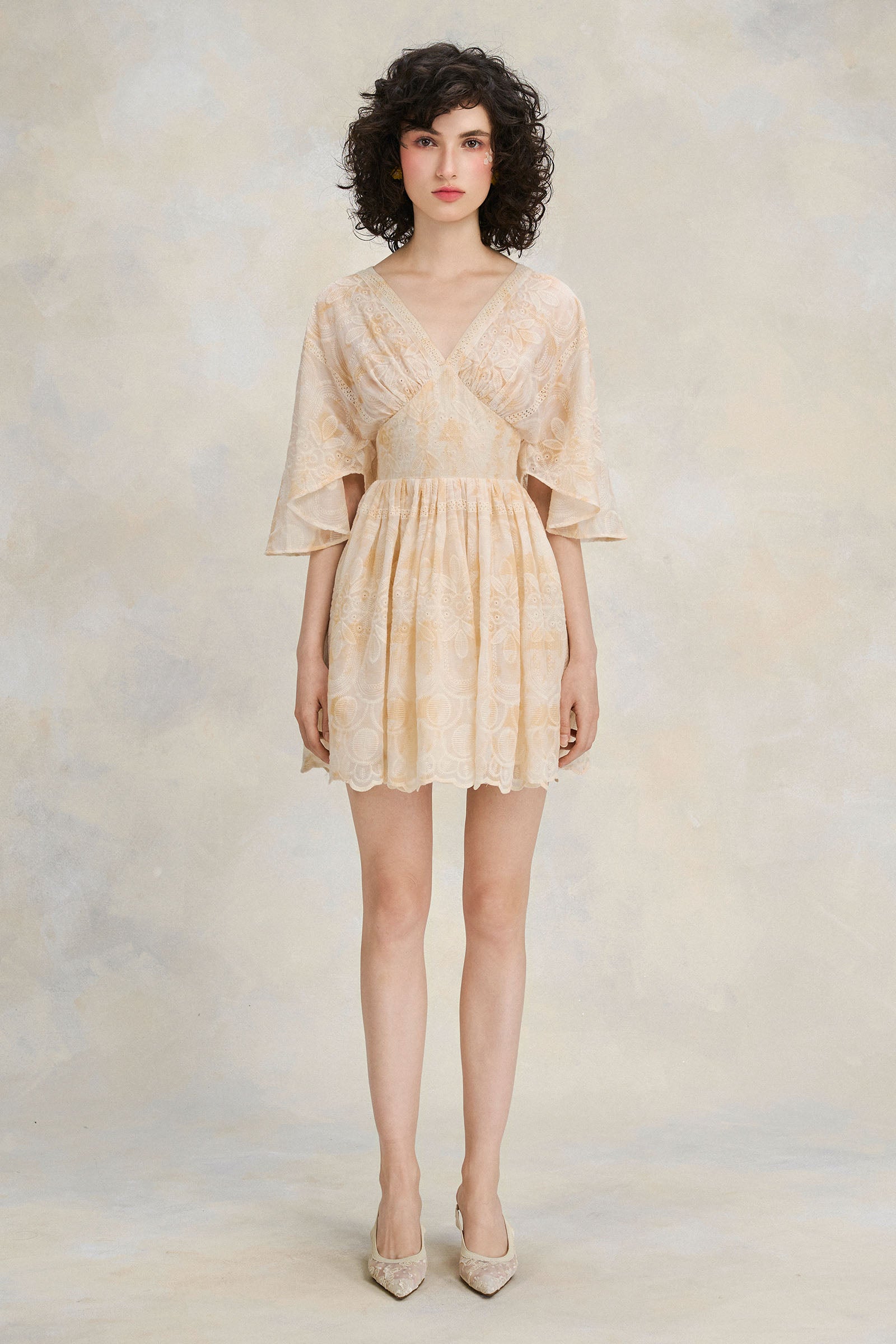 Aria Butterfly Sleeve Mini Dress