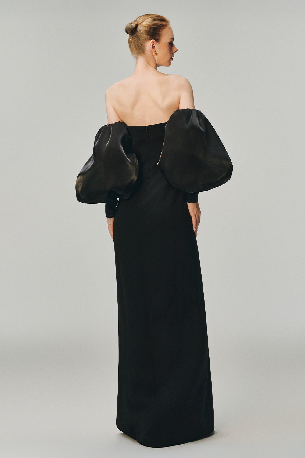 Rose Curved Neck Maxi Dress