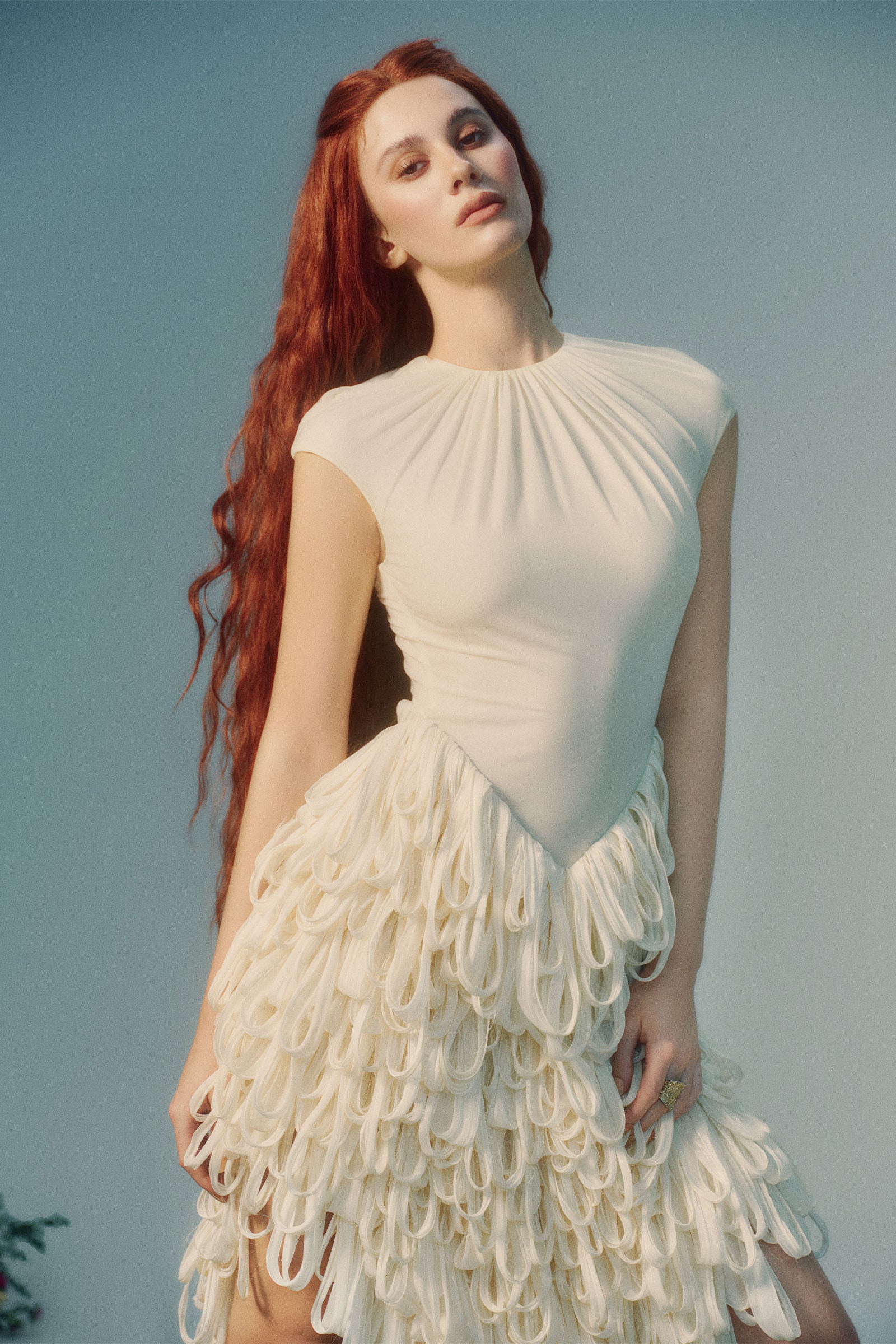 Nerine Fringe Midi Dress