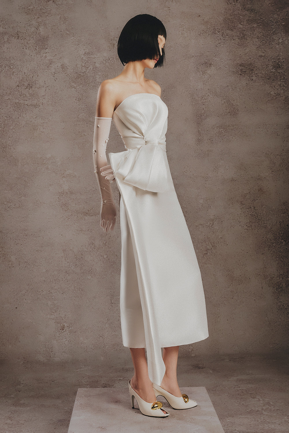 Avery Draped Midi Dress