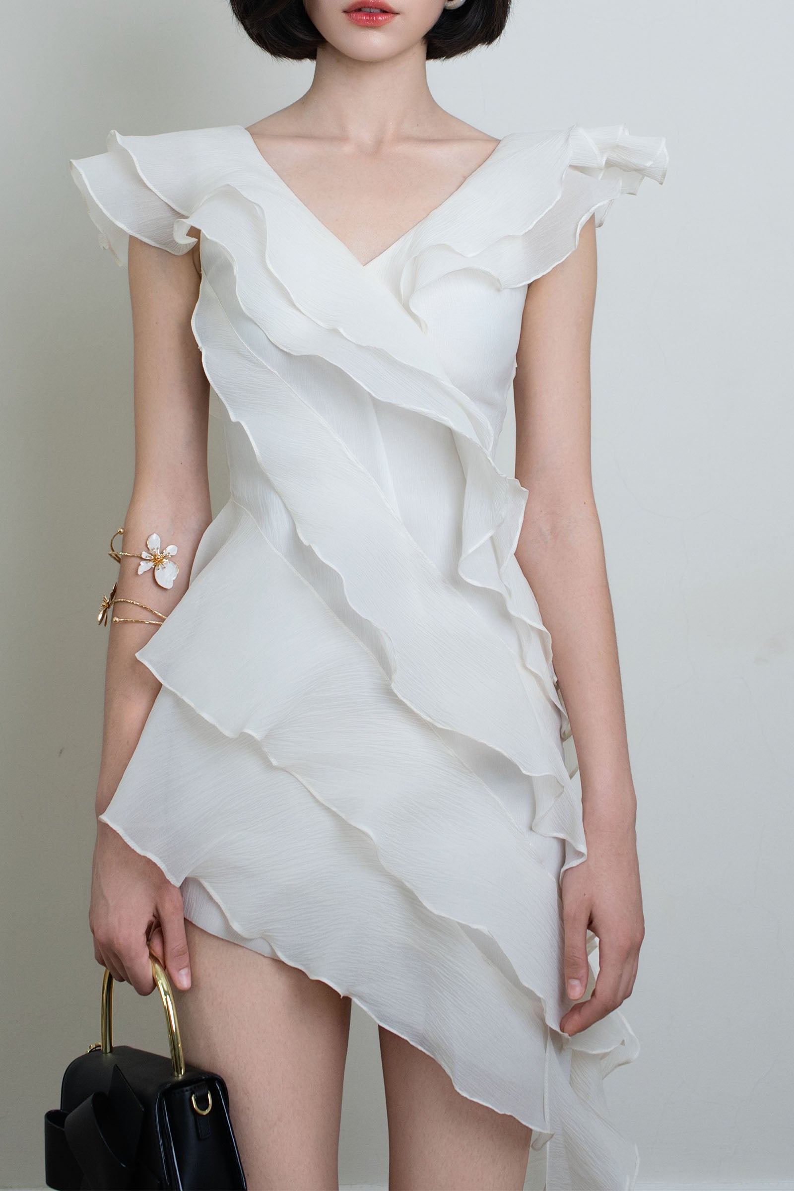 Florette Ruffle Mini Dress
