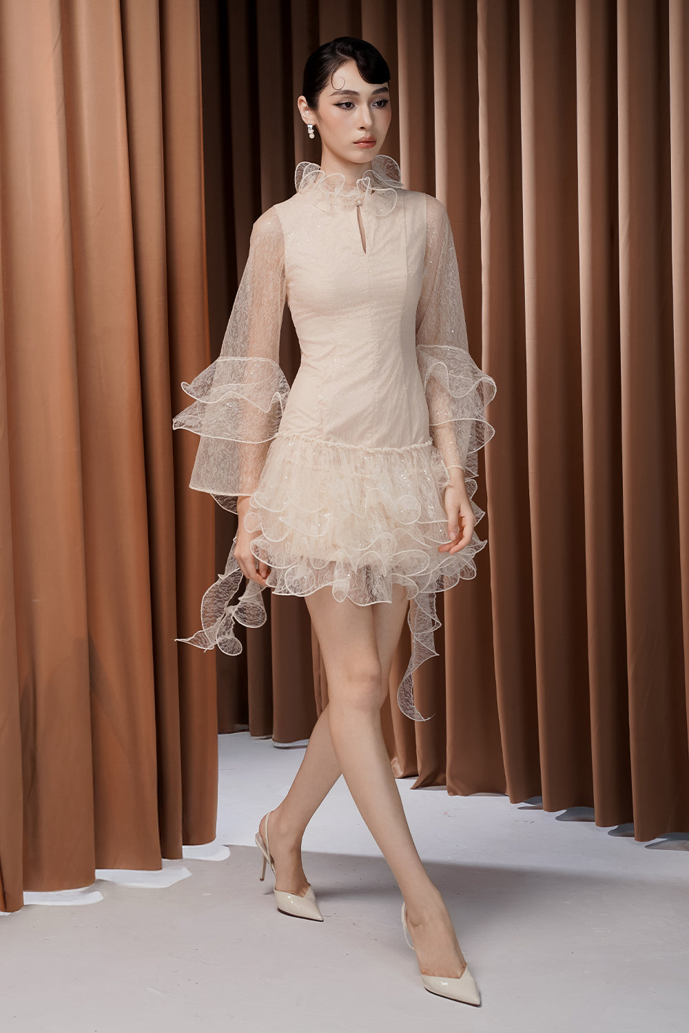 Elwen Ruffle Mini Dress