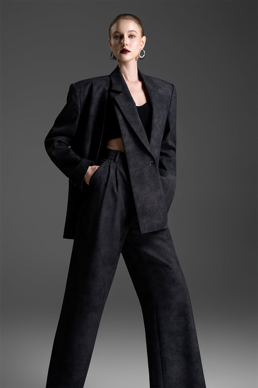 Myla Boot-cut Tweed Pants