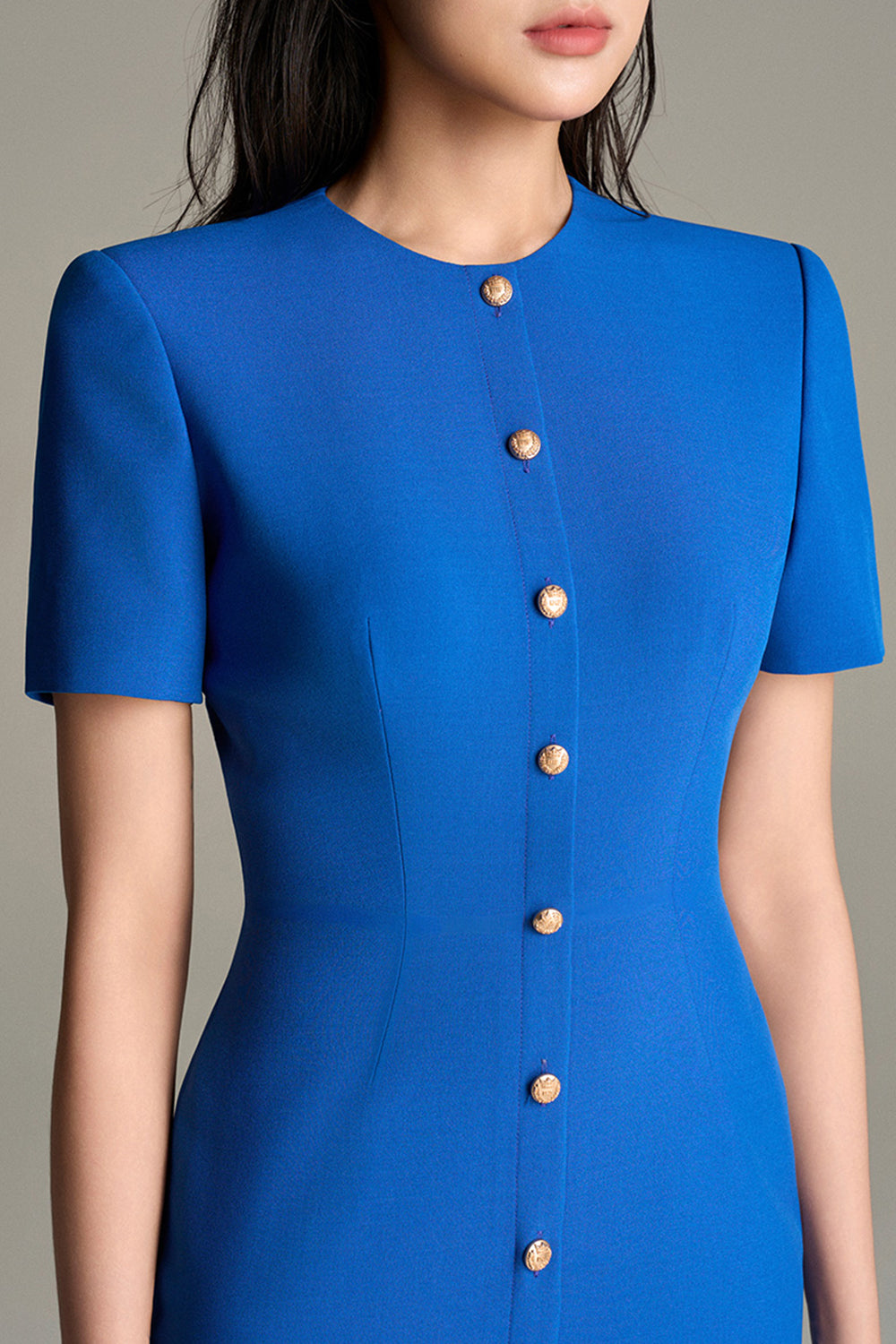 Mireth Button Midi Dress