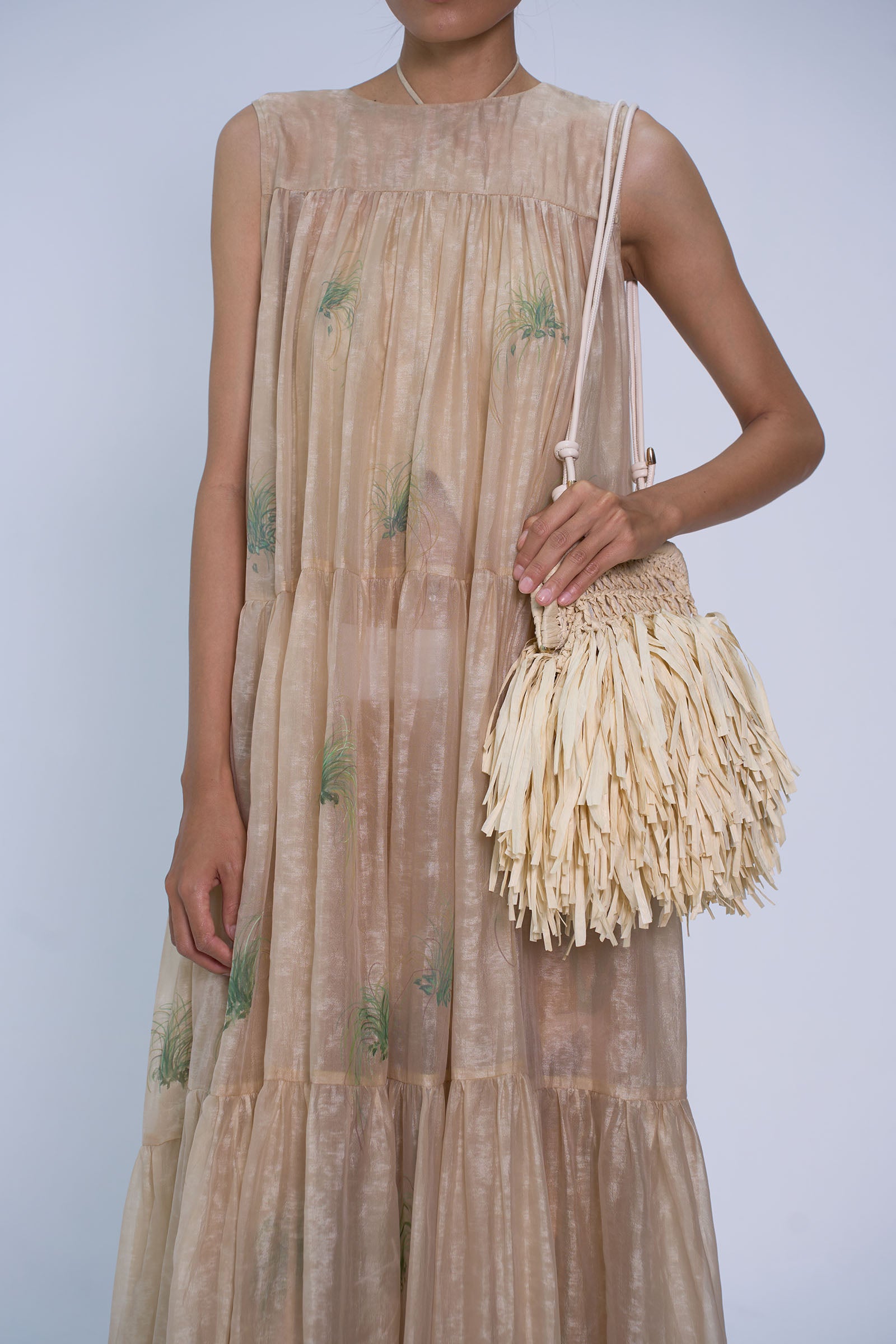 Trang Co Trapezoid Maxi Dress