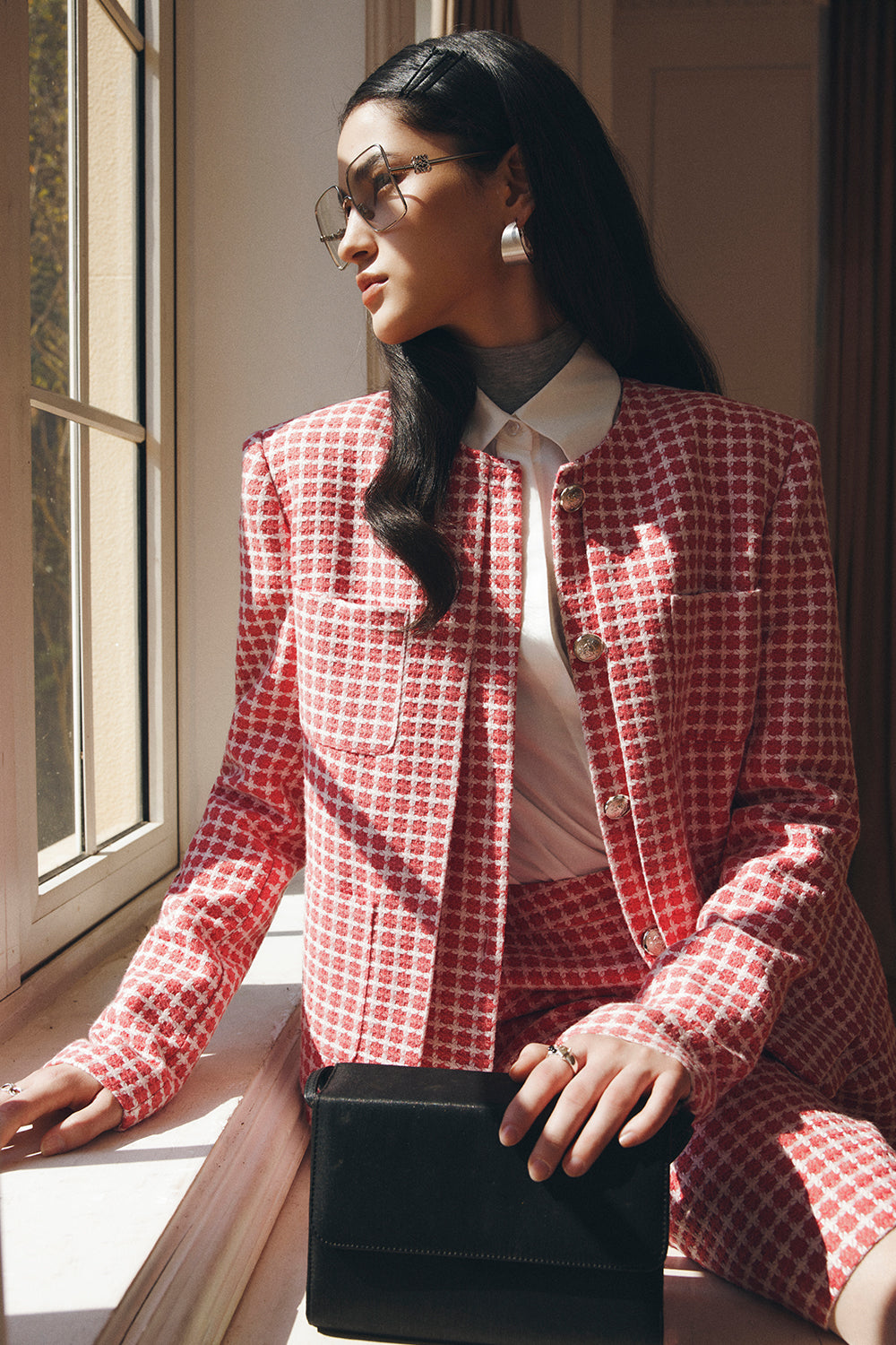 Daniella Round Neck Button Jacket