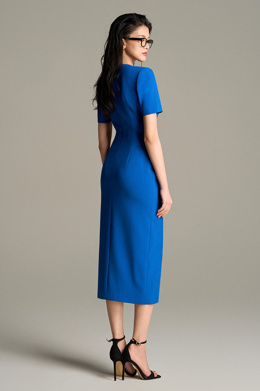 Mireth Button Midi Dress