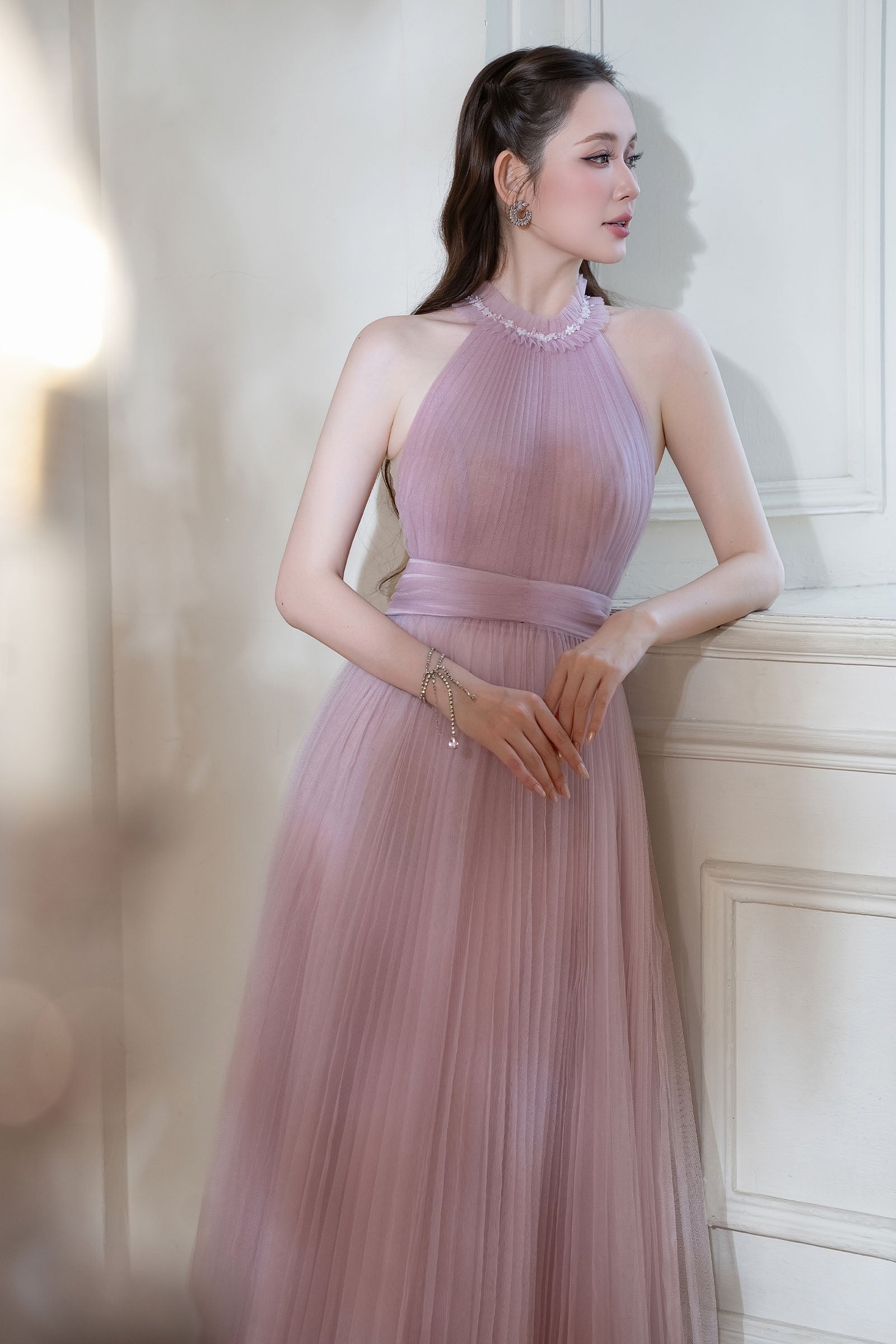 Karina Pleated Maxi Dress