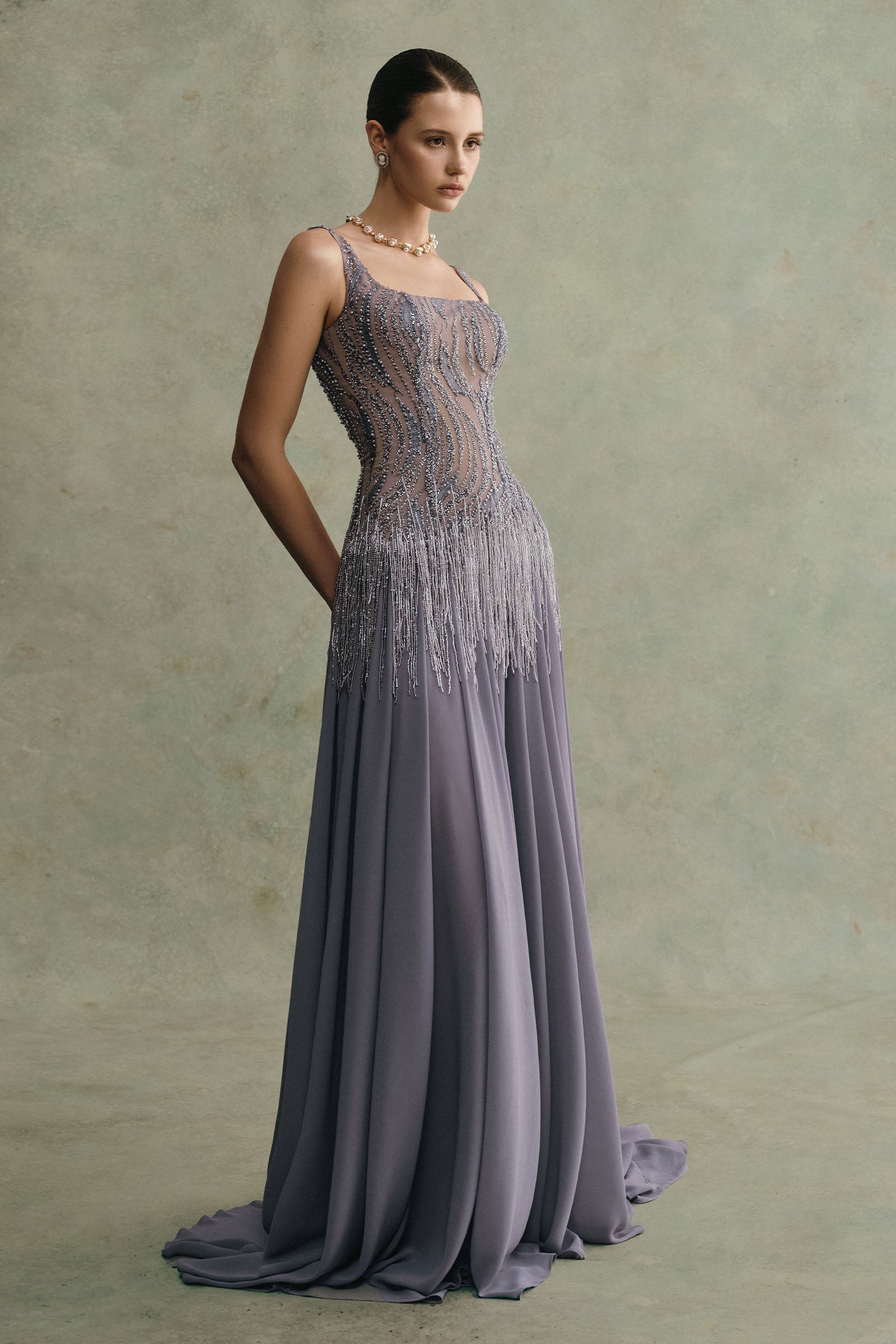 Cinder Fringe Maxi Dress