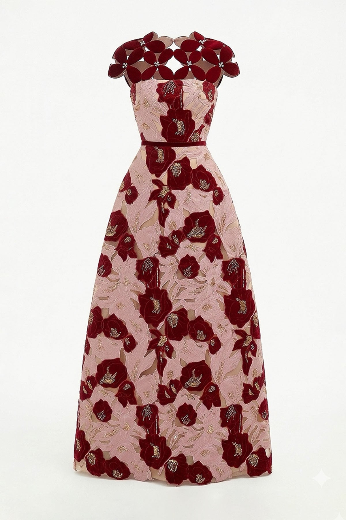 Fiora Embroidery Maxi Dress