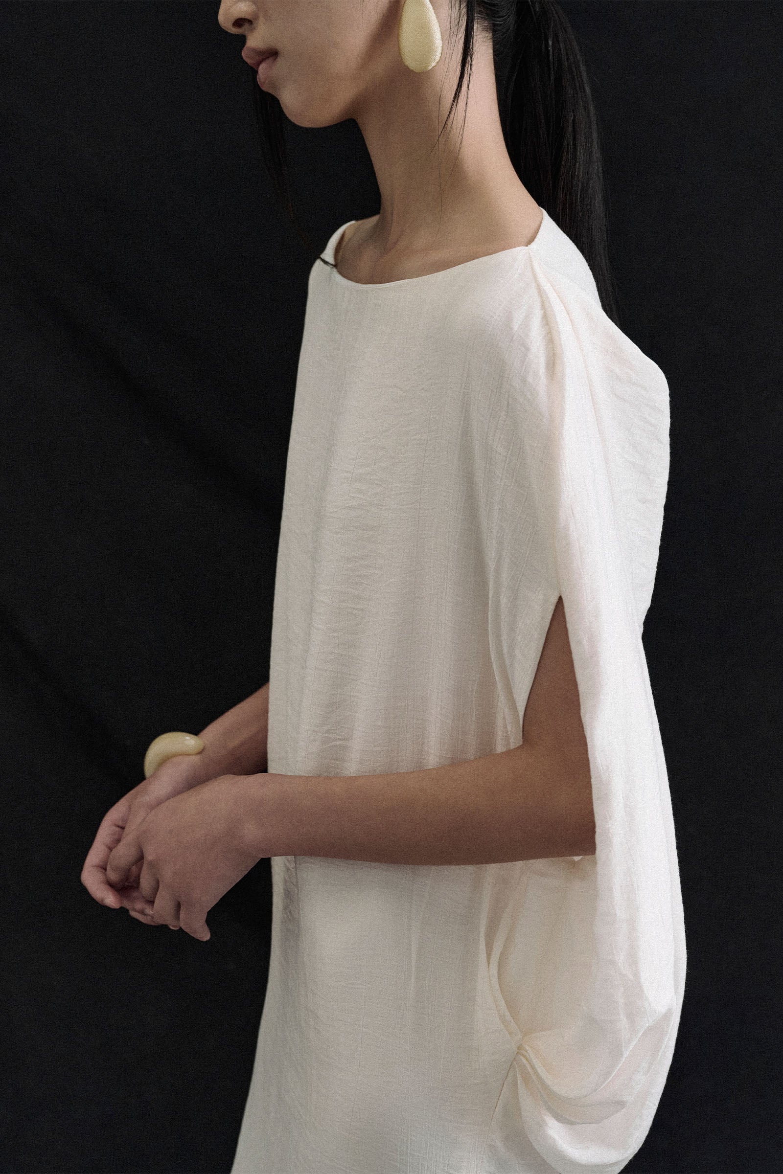 San Batwing Sleeve Maxi Dress
