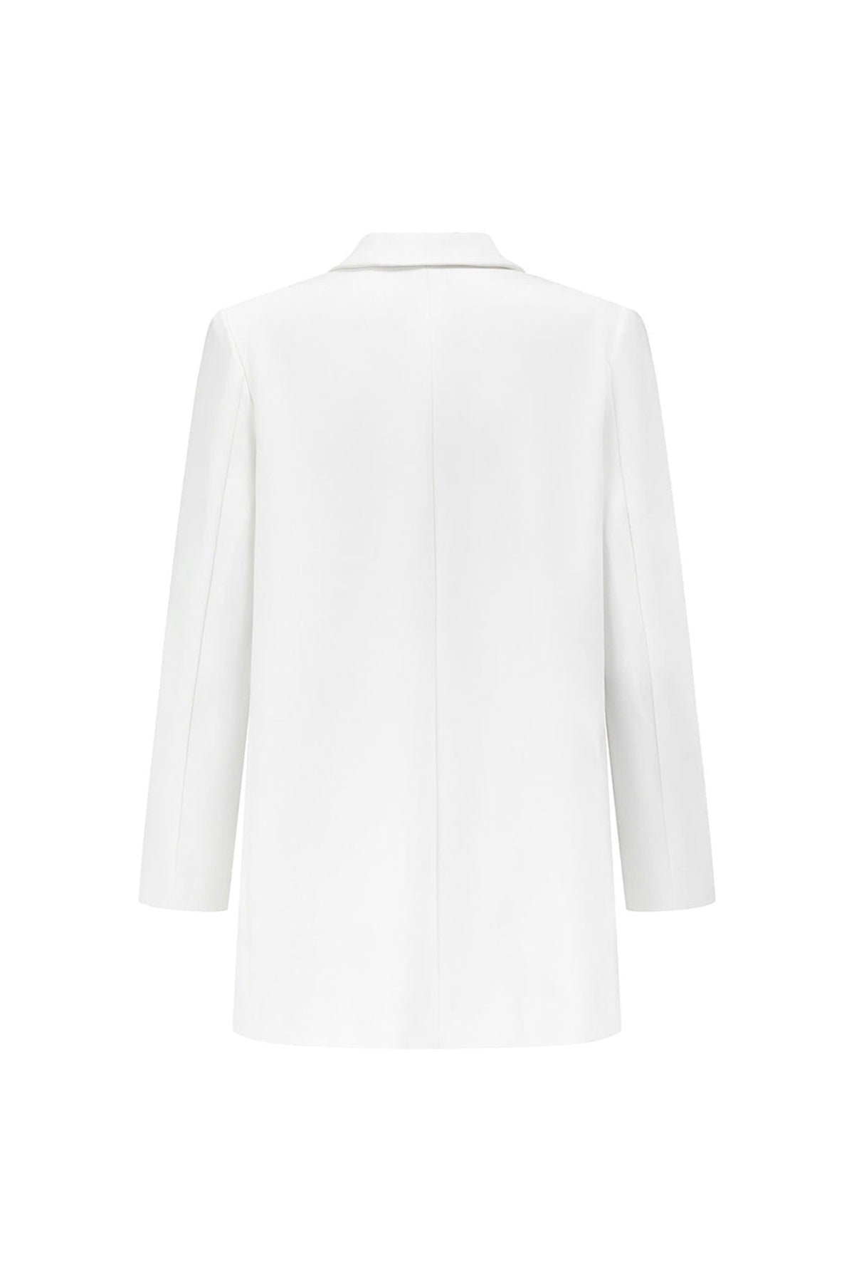 Ontario Straight Button Cotton Blend Blazer