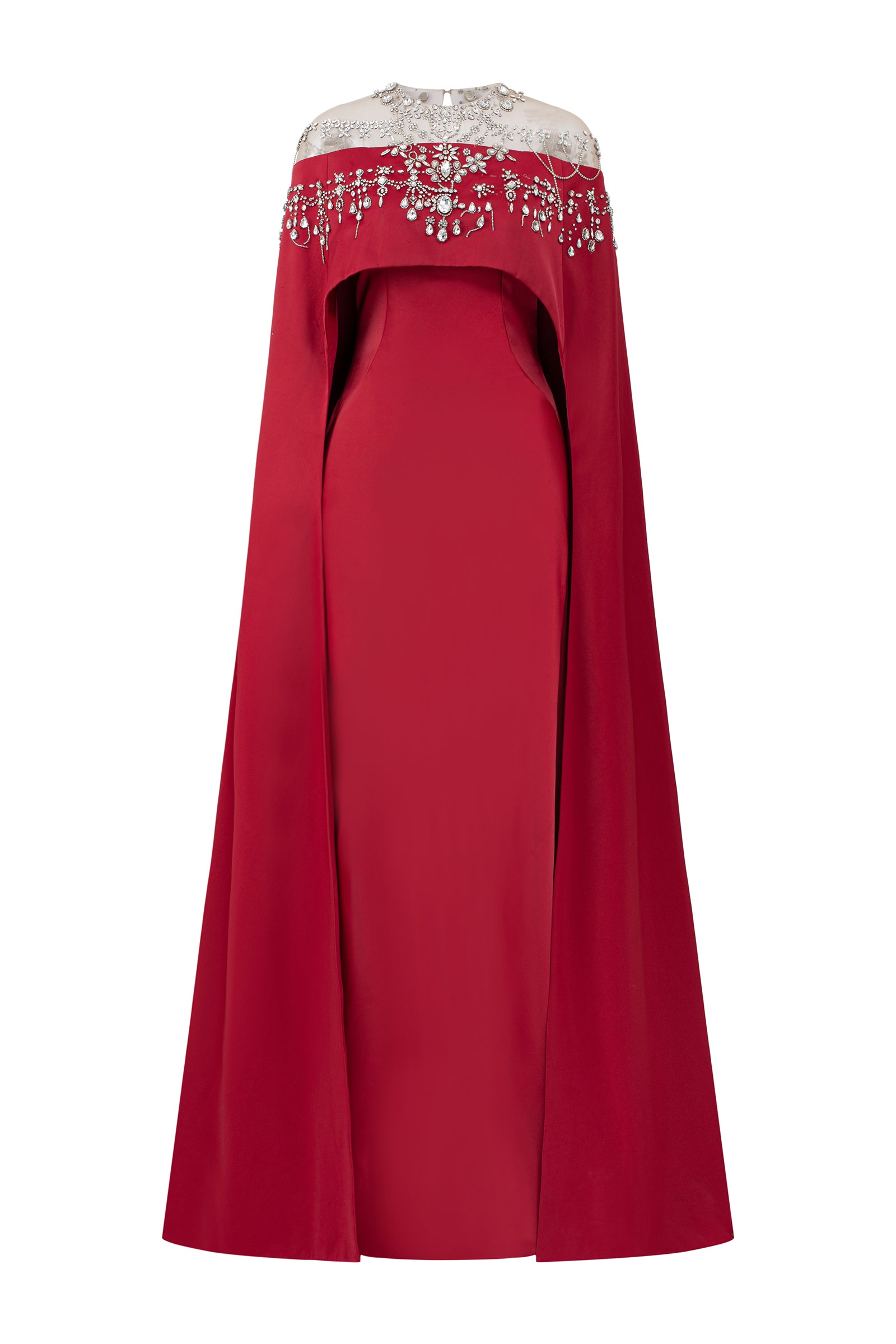 Brielle Cape Sleeve Maxi Dress