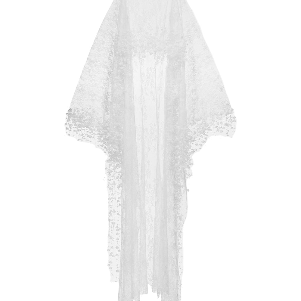 White Flowers Headscarf