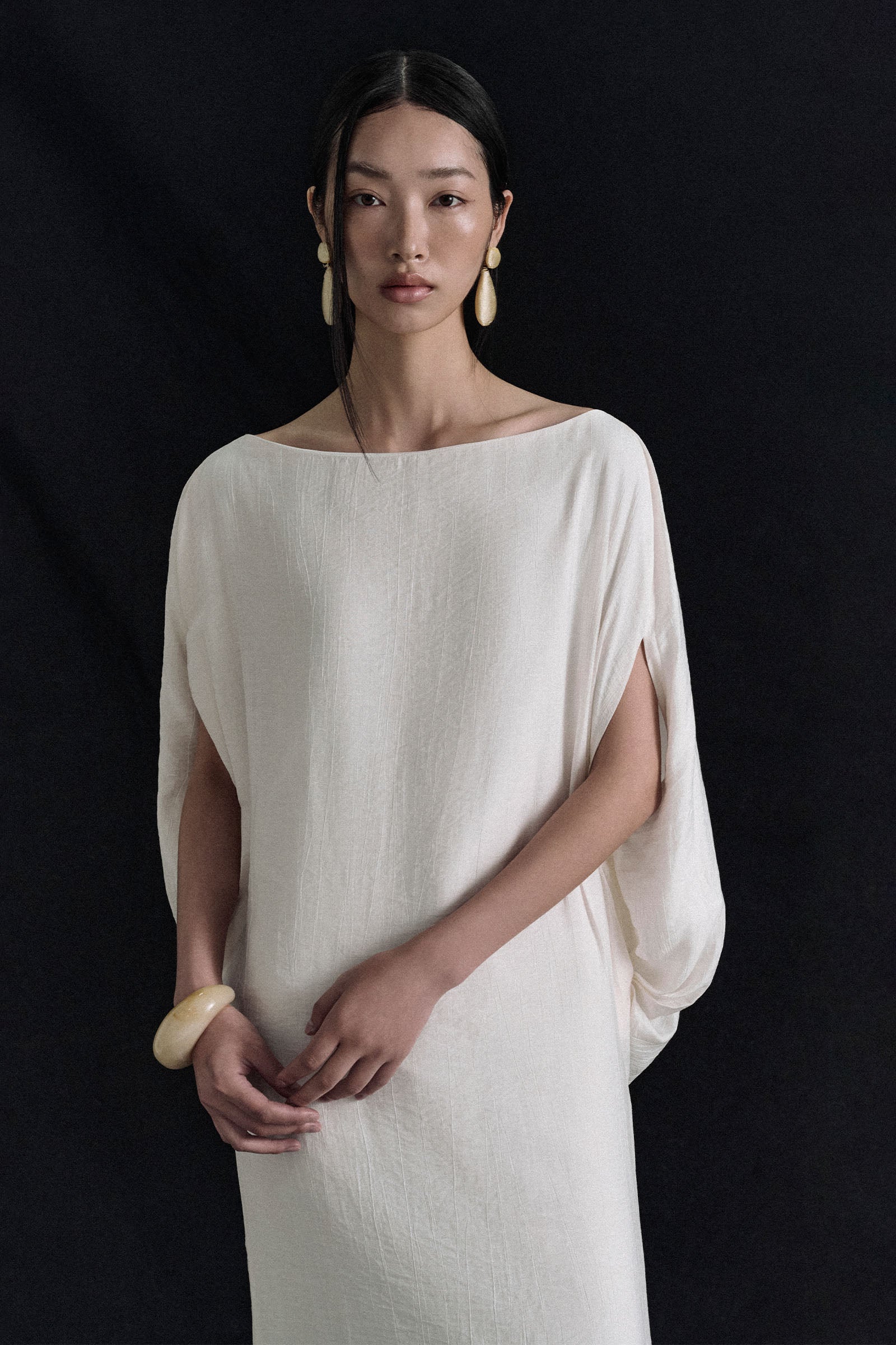 San Batwing Sleeve Maxi Dress