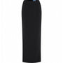 Vespera Straight Back Slit Twill Ankle Length Skirt