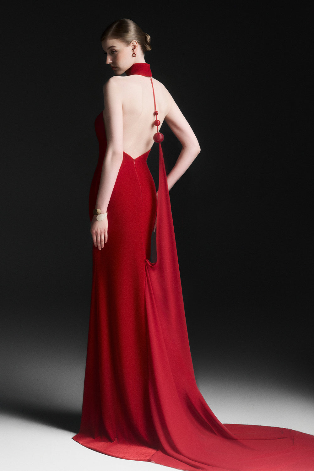 Zafielle Halter Maxi Dress