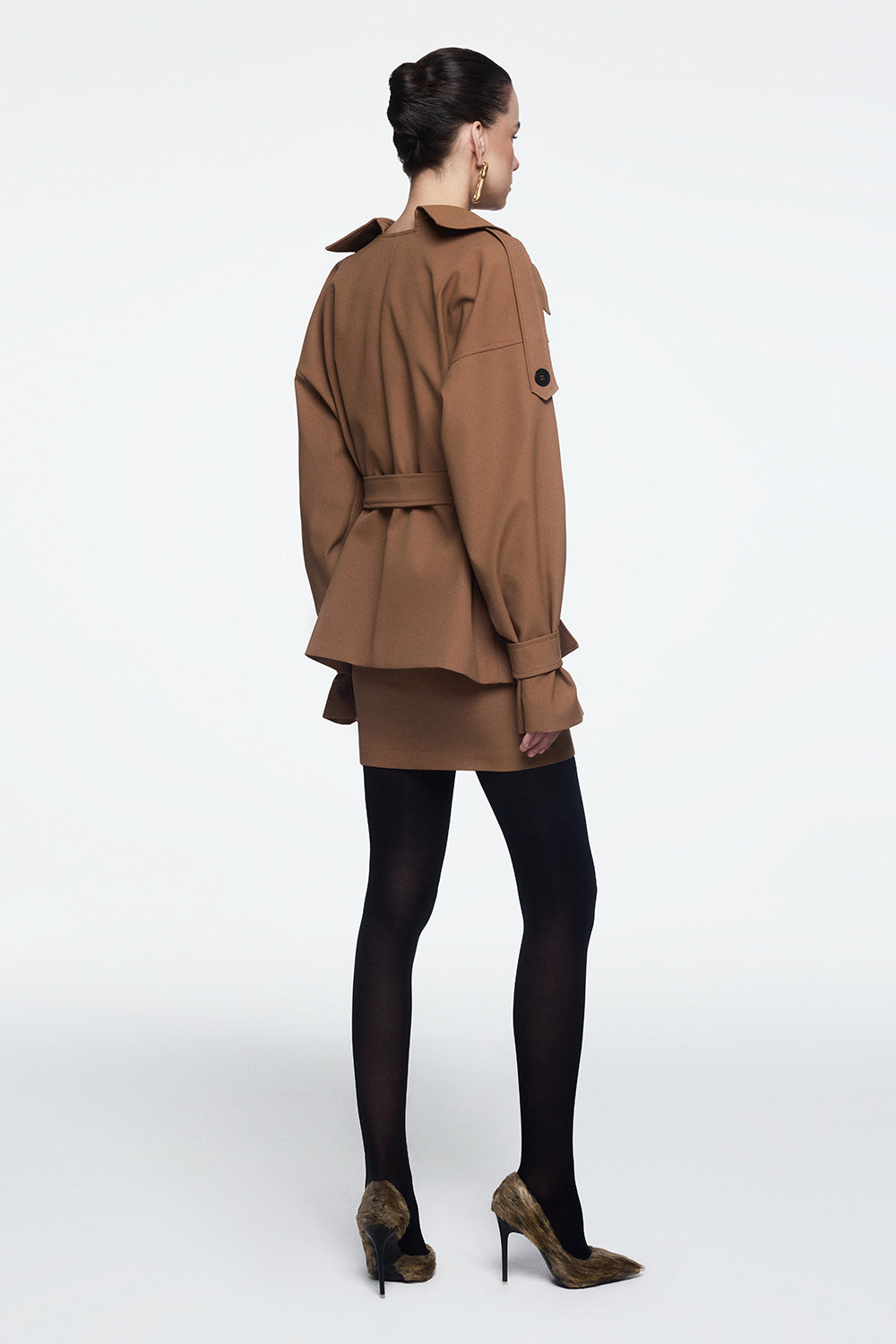 Calix Straight Cotton Skirt