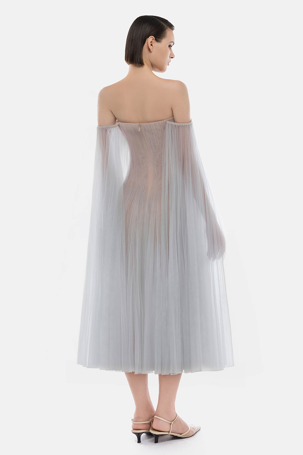 Elia Split Sleeve Midi Dress