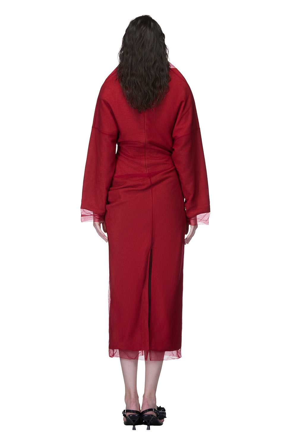 Zyra V-Neck Midi Dress