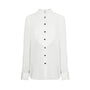 Toledo Straight Cuff Sleeved Crepe De Chine Shirt