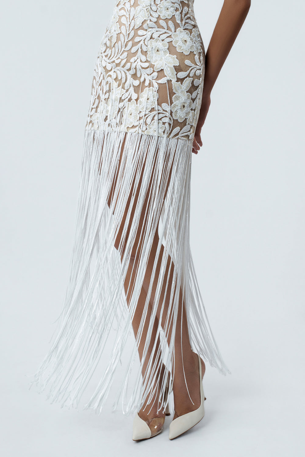 Iris Fringe Midi Dress