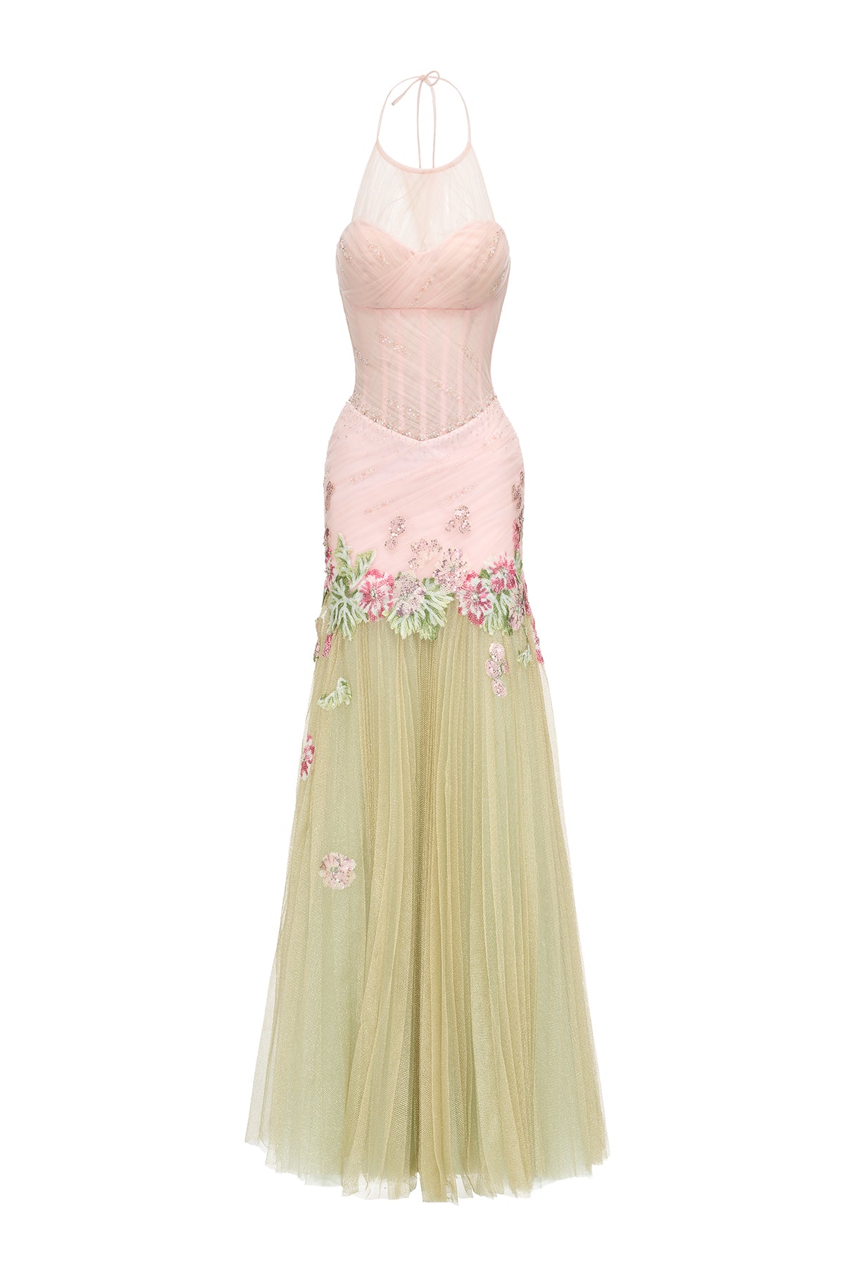 Lotus Halter Maxi Dress