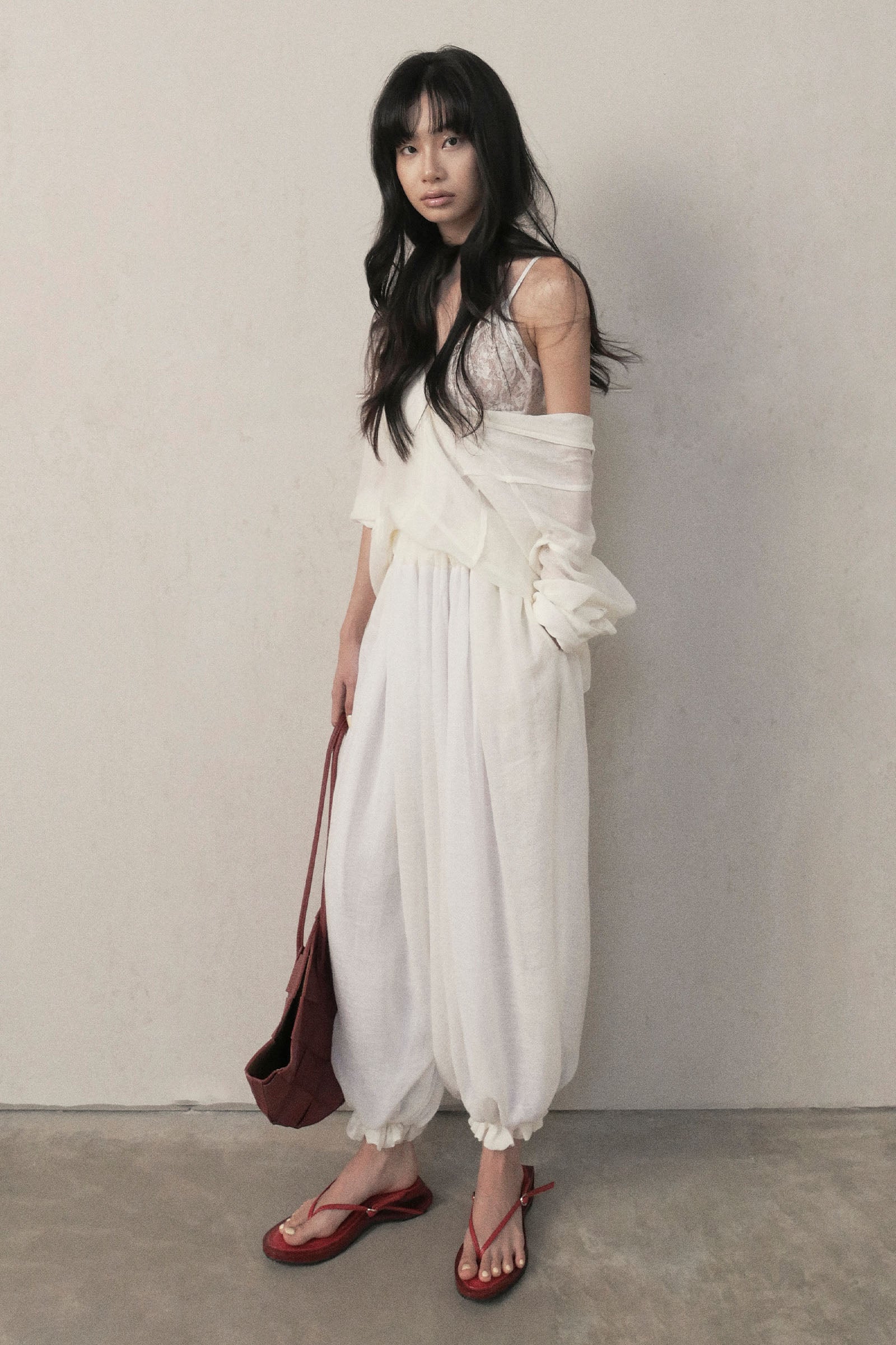 Tinh Viet Ruched Pants