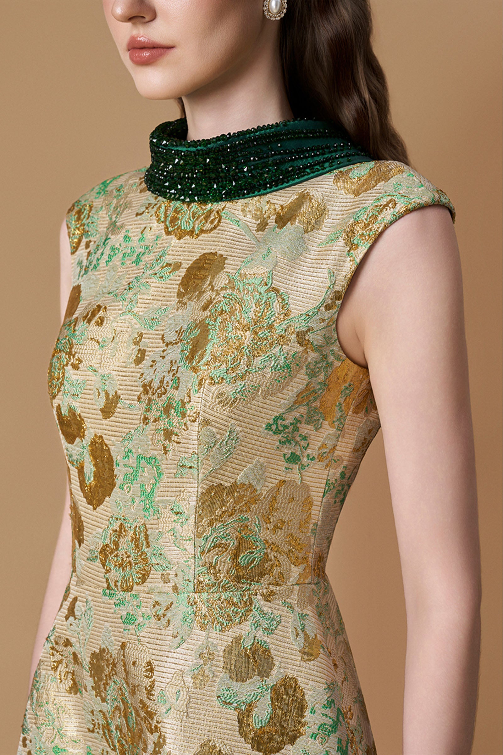 Aris Jacquard Maxi Dress