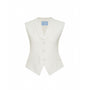 Tilia Hourglass Shawl Neck Twill Vest