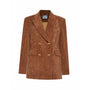 Sierra Straight Peak Lapel Velvet Blazer