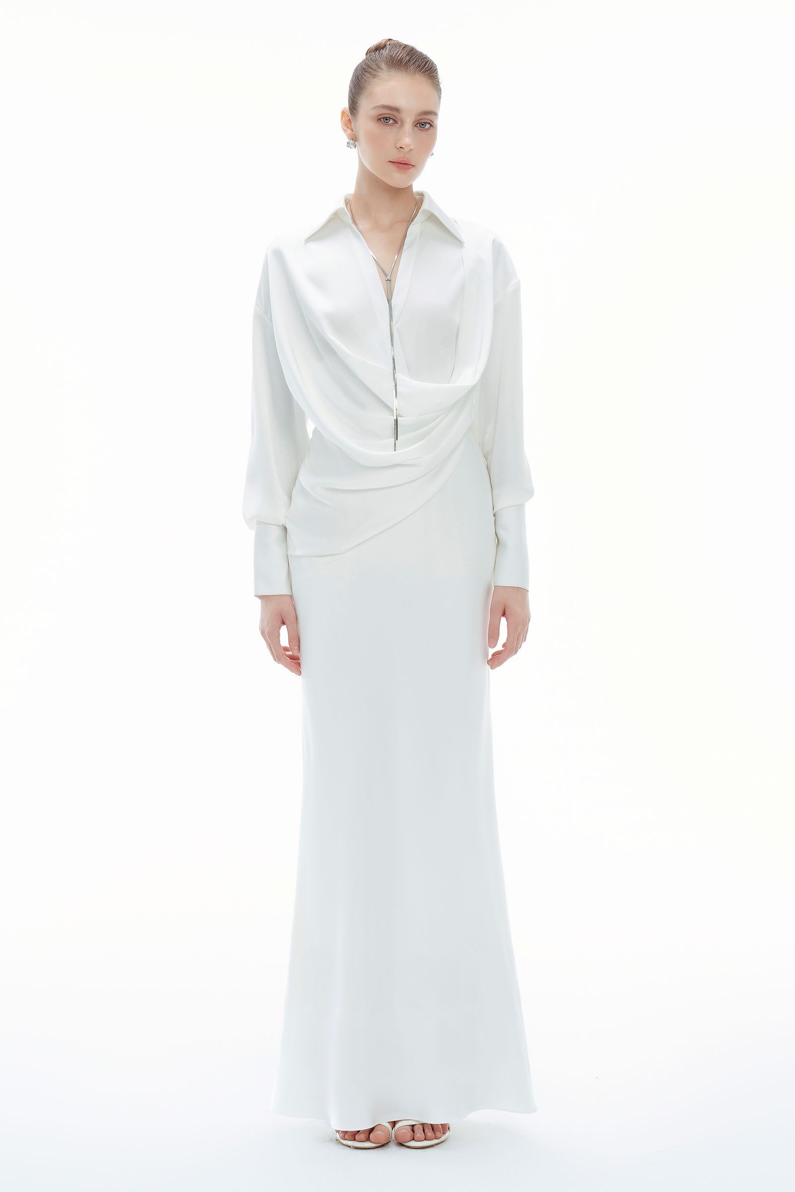 Frances Collared Maxi Dress