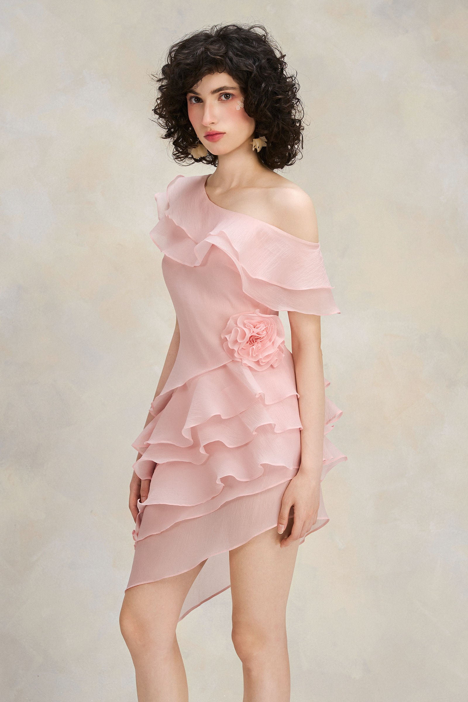Lily Asymmetric Mini Dress