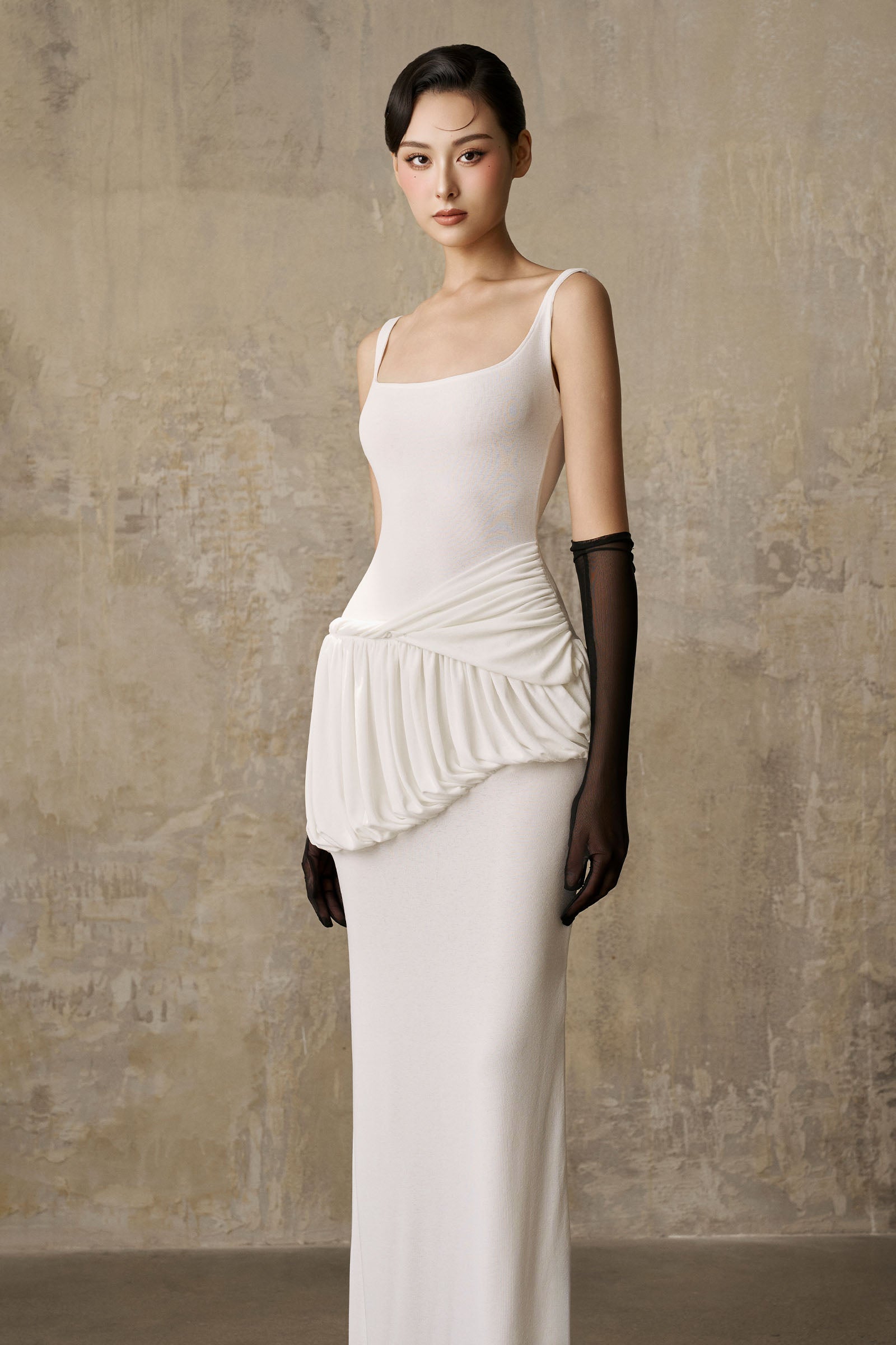 Rabia Scoop Neck Maxi Dress