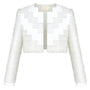 Lavinia Cropped Long Sleeved Tweed Jacket