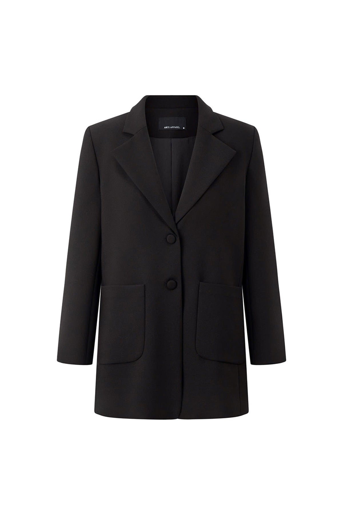 Ontario Straight Button Cotton Blend Blazer