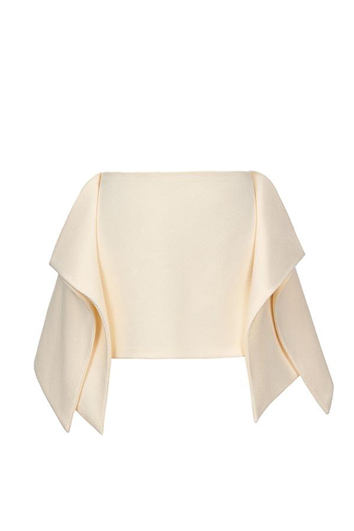 Ophelia Peplum Cuff Sleeved Crinkle Chiffon Ankle Length Dress