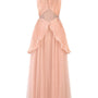 Seraphina A-line Pleated Organza Voile Midi Dress