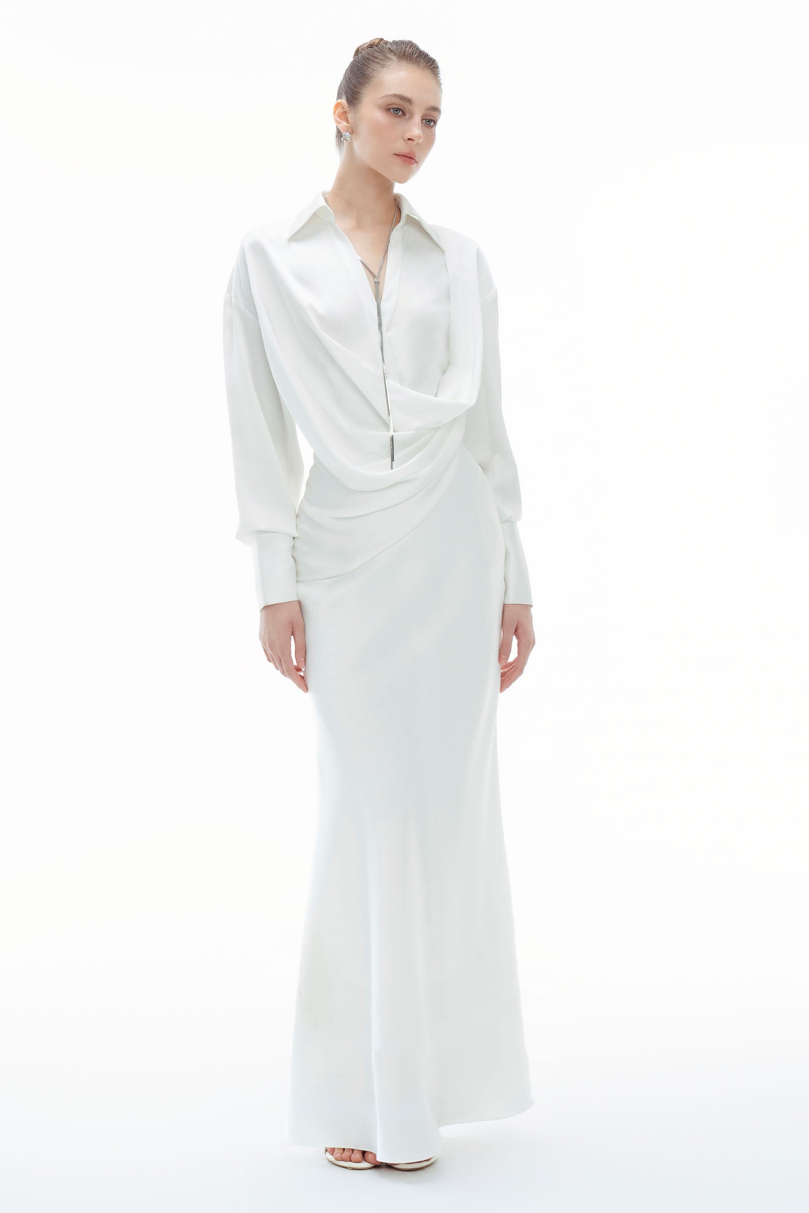 Frances Collared Maxi Dress