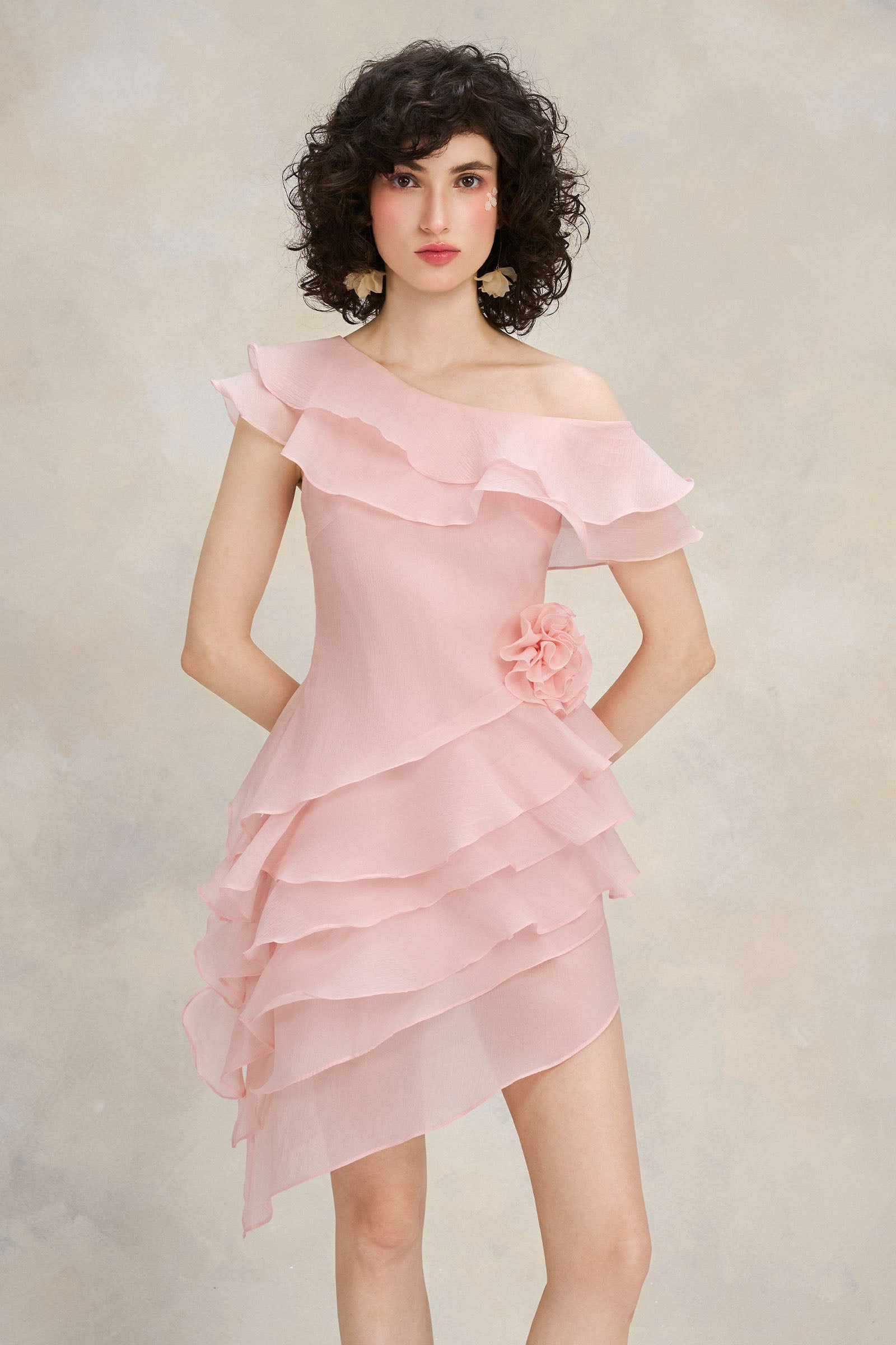 Lily Asymmetric Mini Dress