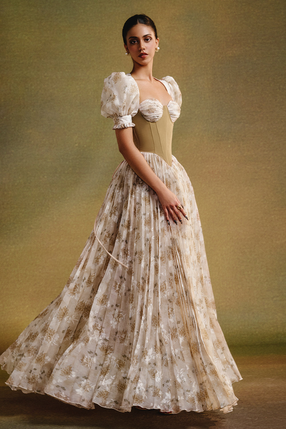 a line pleated maxi dress Forbidden A-line elevating the dress from baroque backless sequin mini dress Color:LIGHT PINK