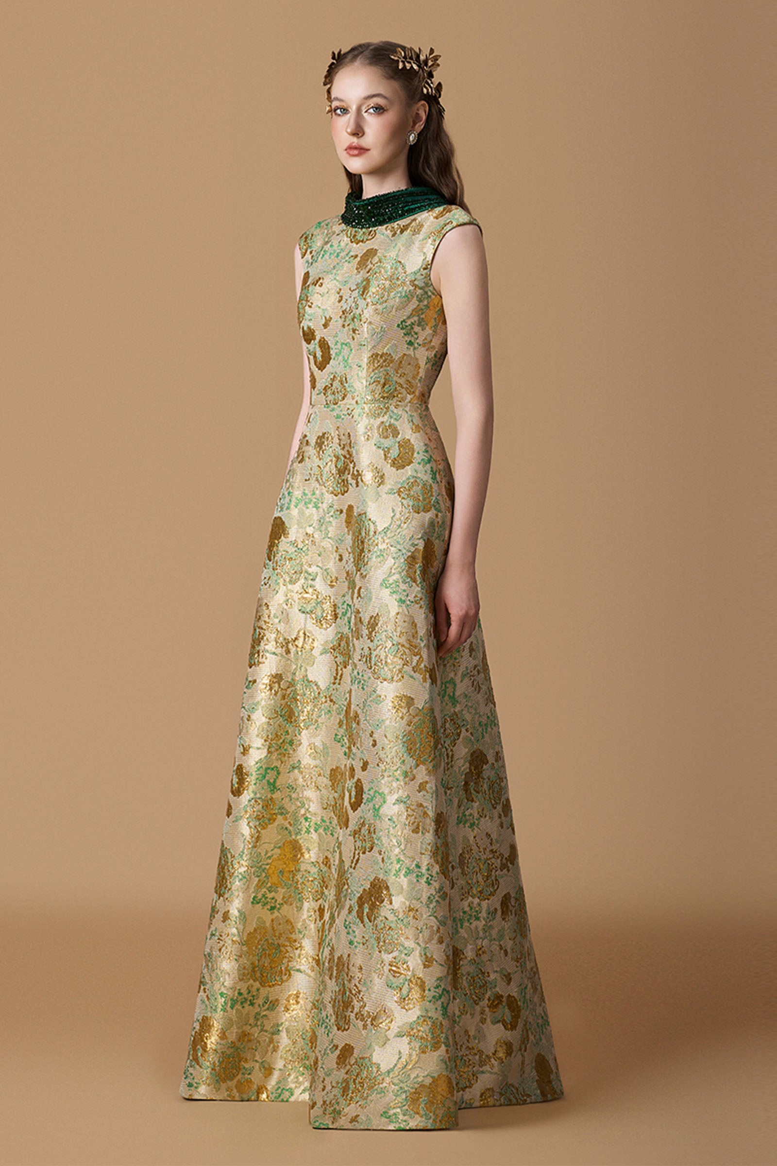 Aris Jacquard Maxi Dress