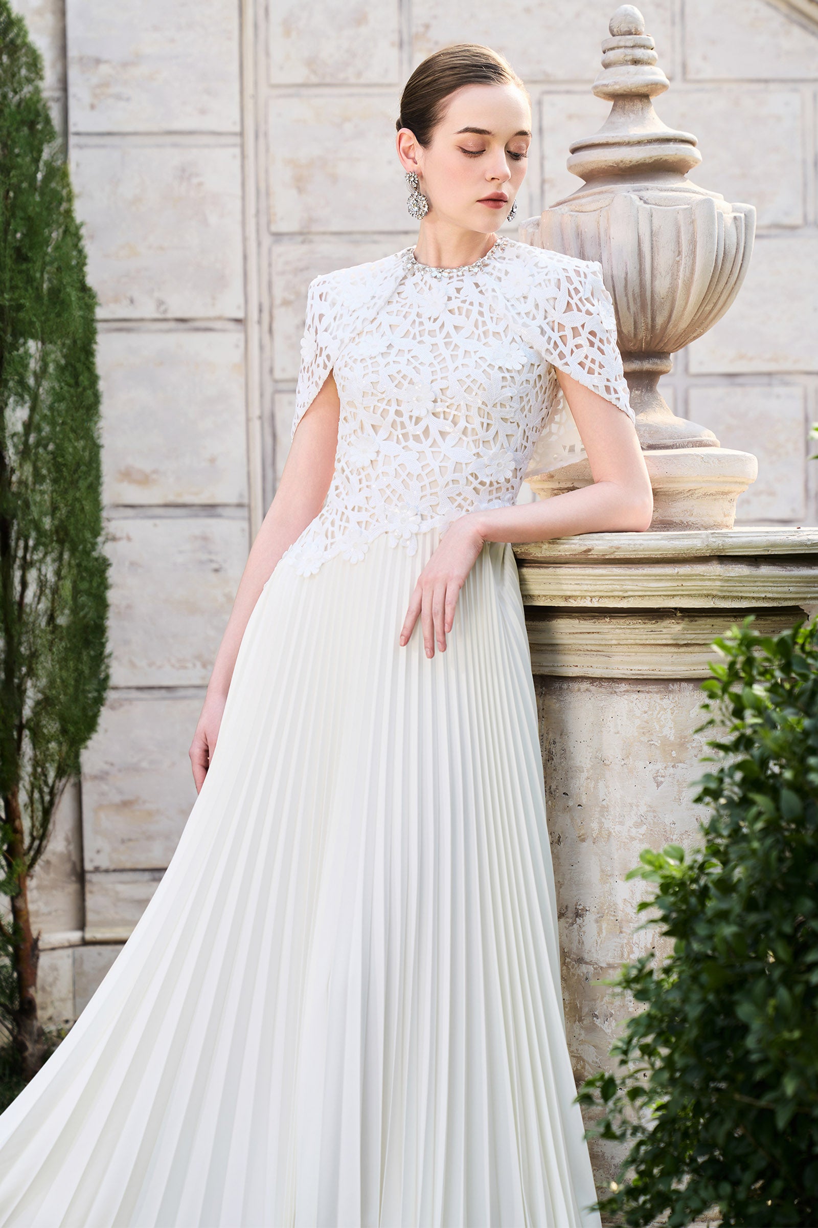 Adalyn Cape Sleeve Maxi Dress