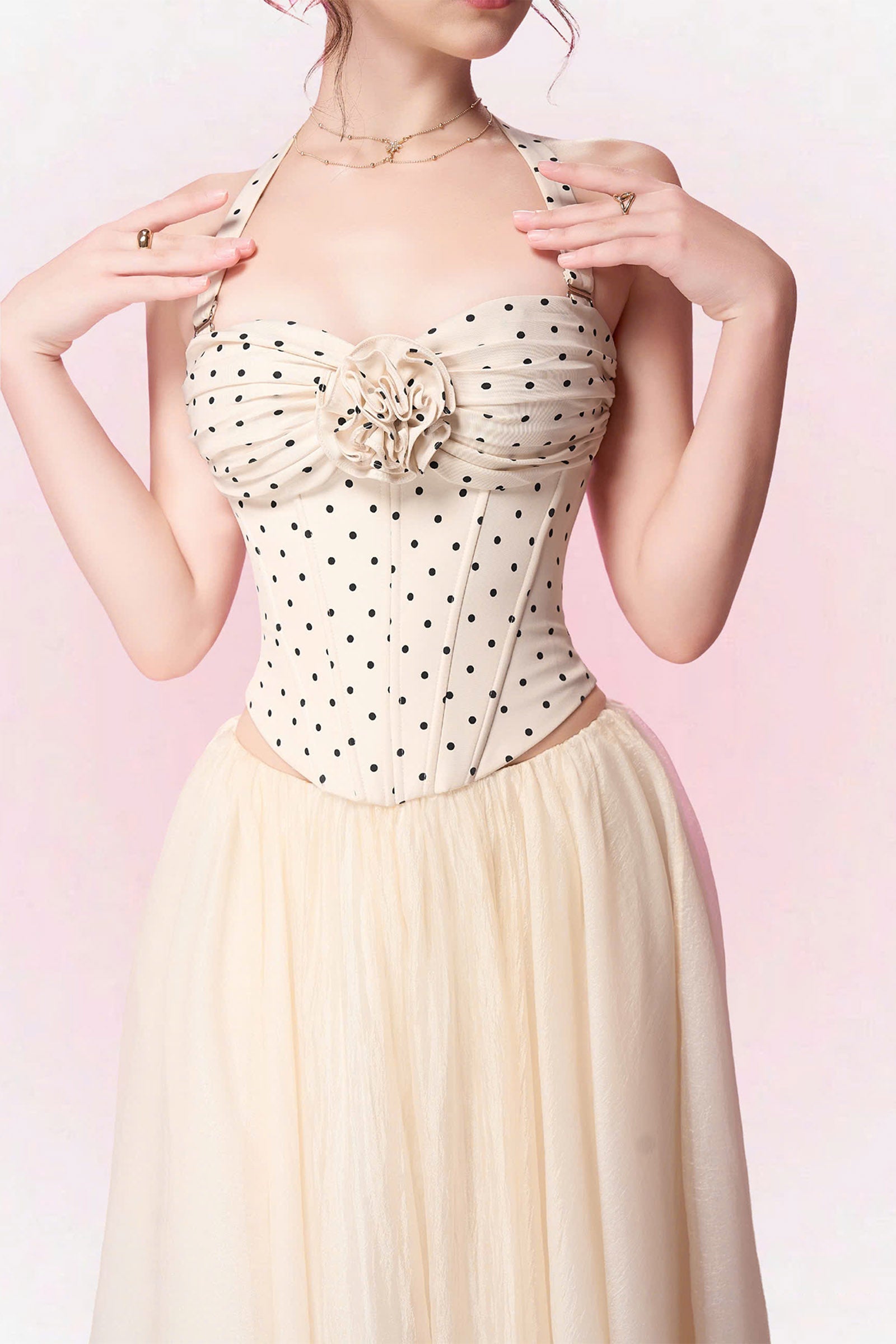 Serena Halter Applique Top